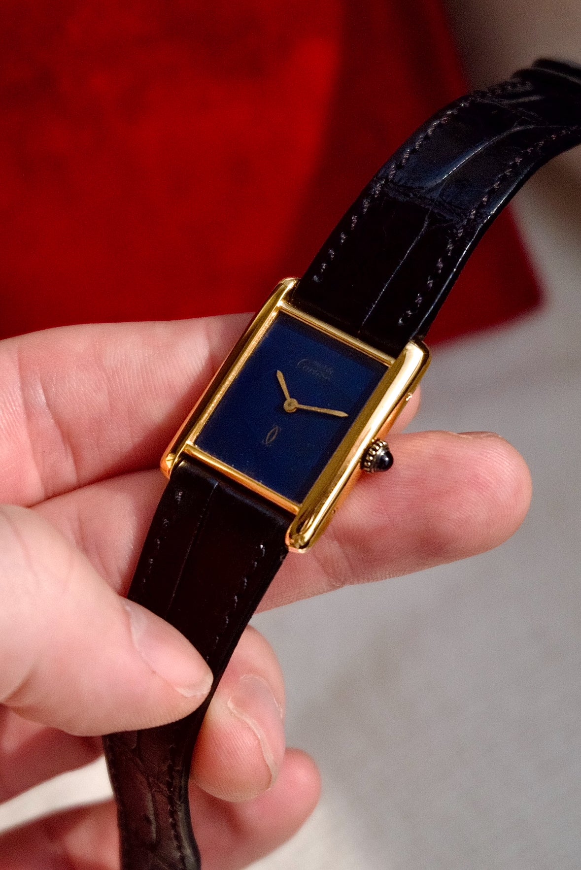 Cartier Must Tank Lapis-Lazuli