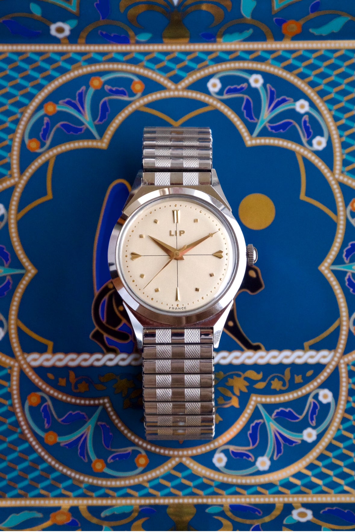 ANCIENNE MONTRE À bracelet Fixo-Flex 'Witt' en plaqué Or Laminé