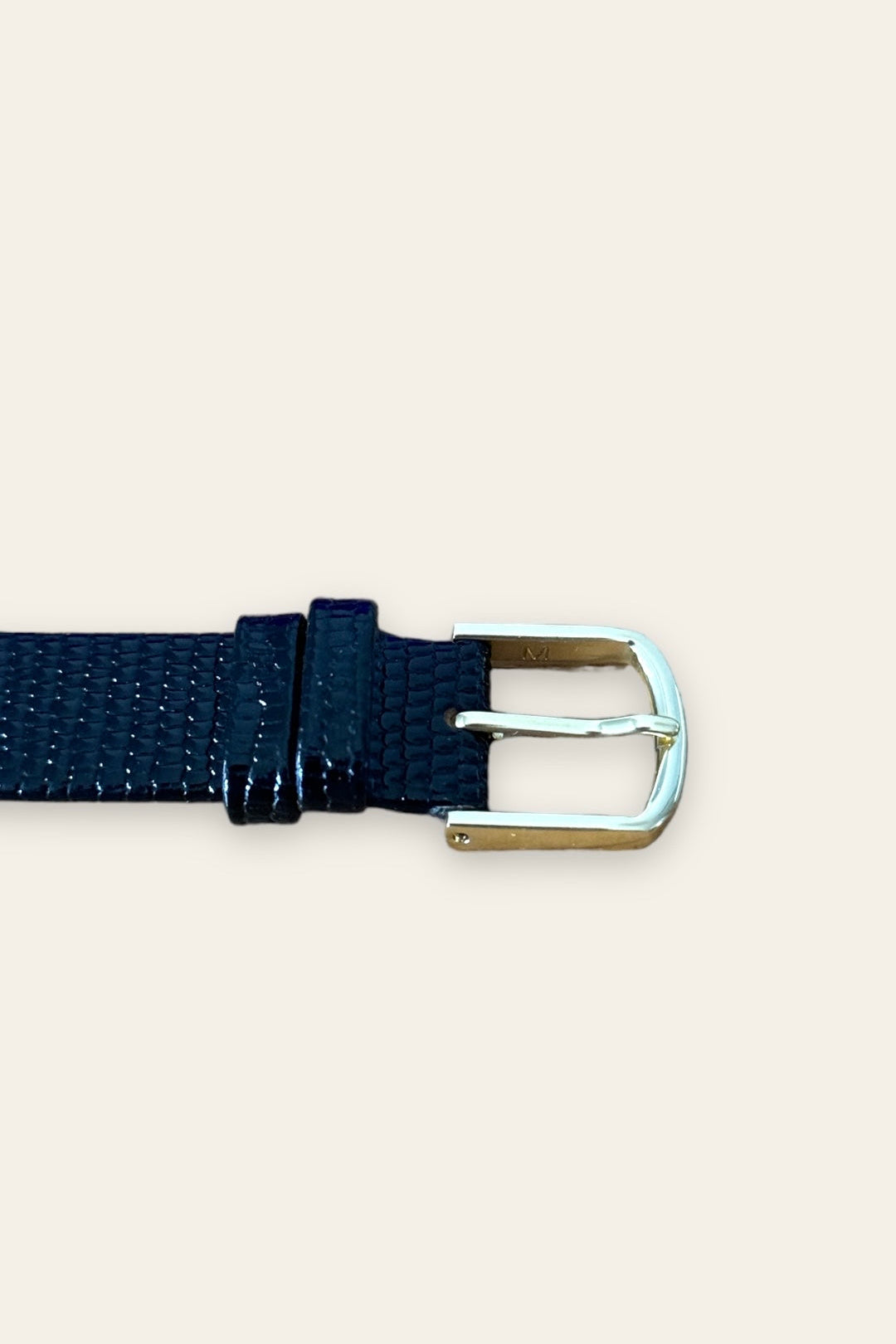 Bracelet Cuir Lézard Noir