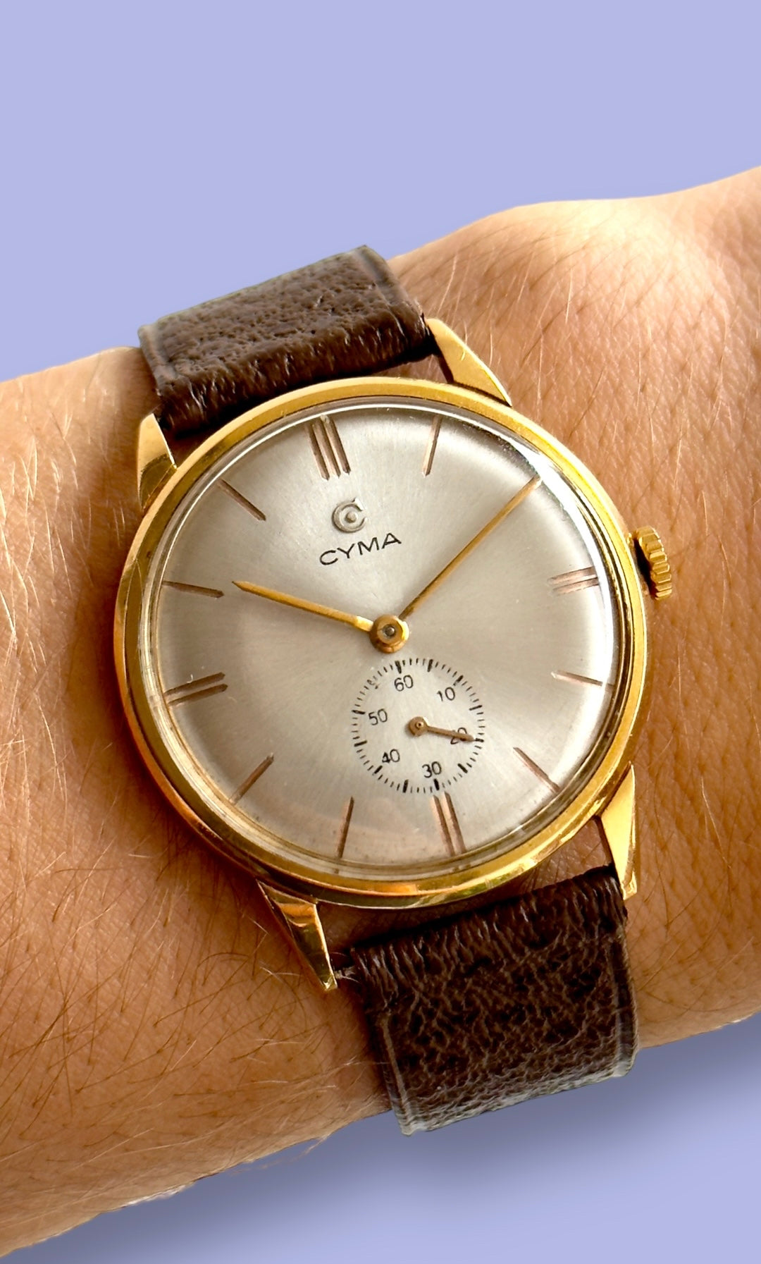 Cyma trois aiguilles Seconde Vintage