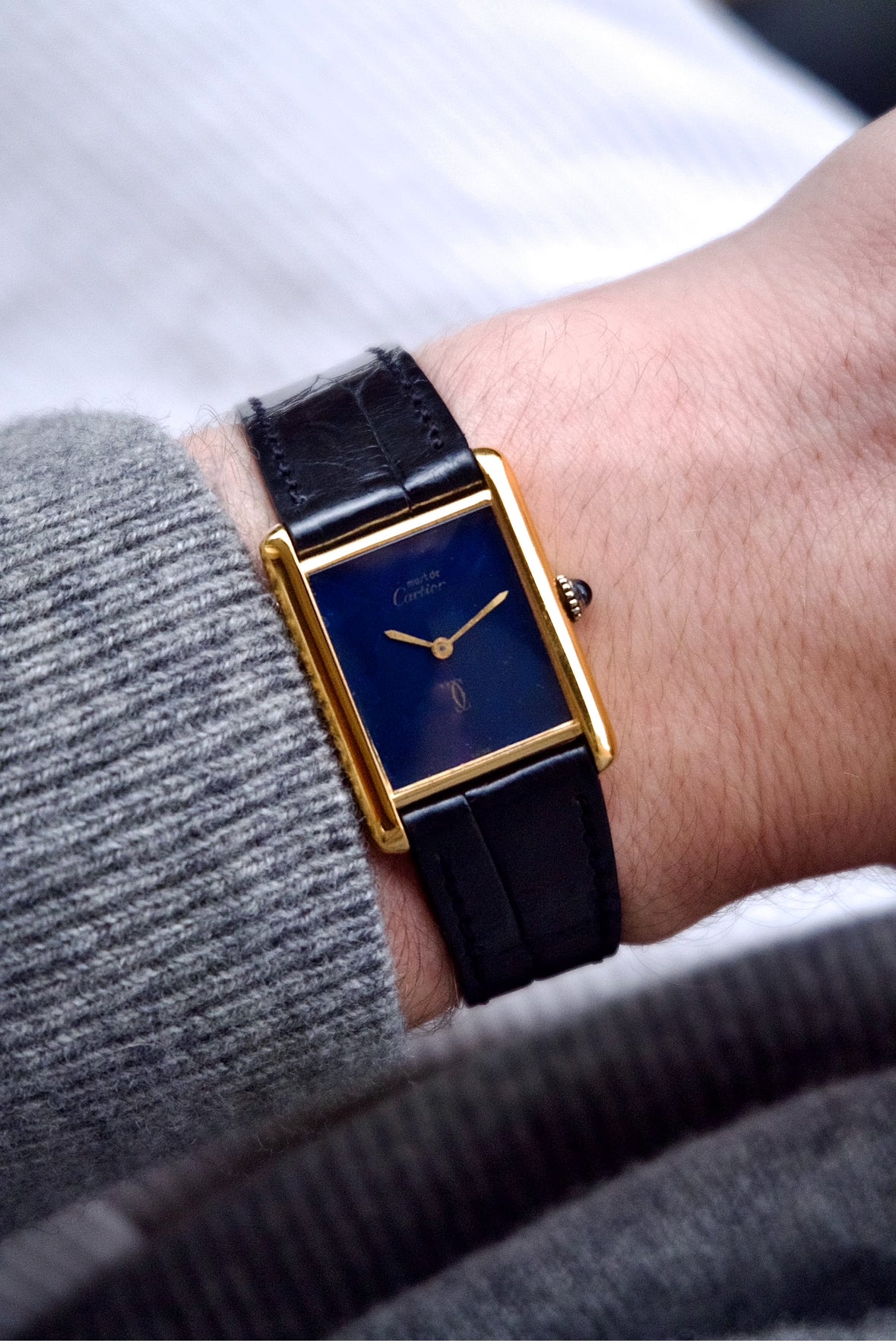 Cartier Must Tank Lapis-Lazuli