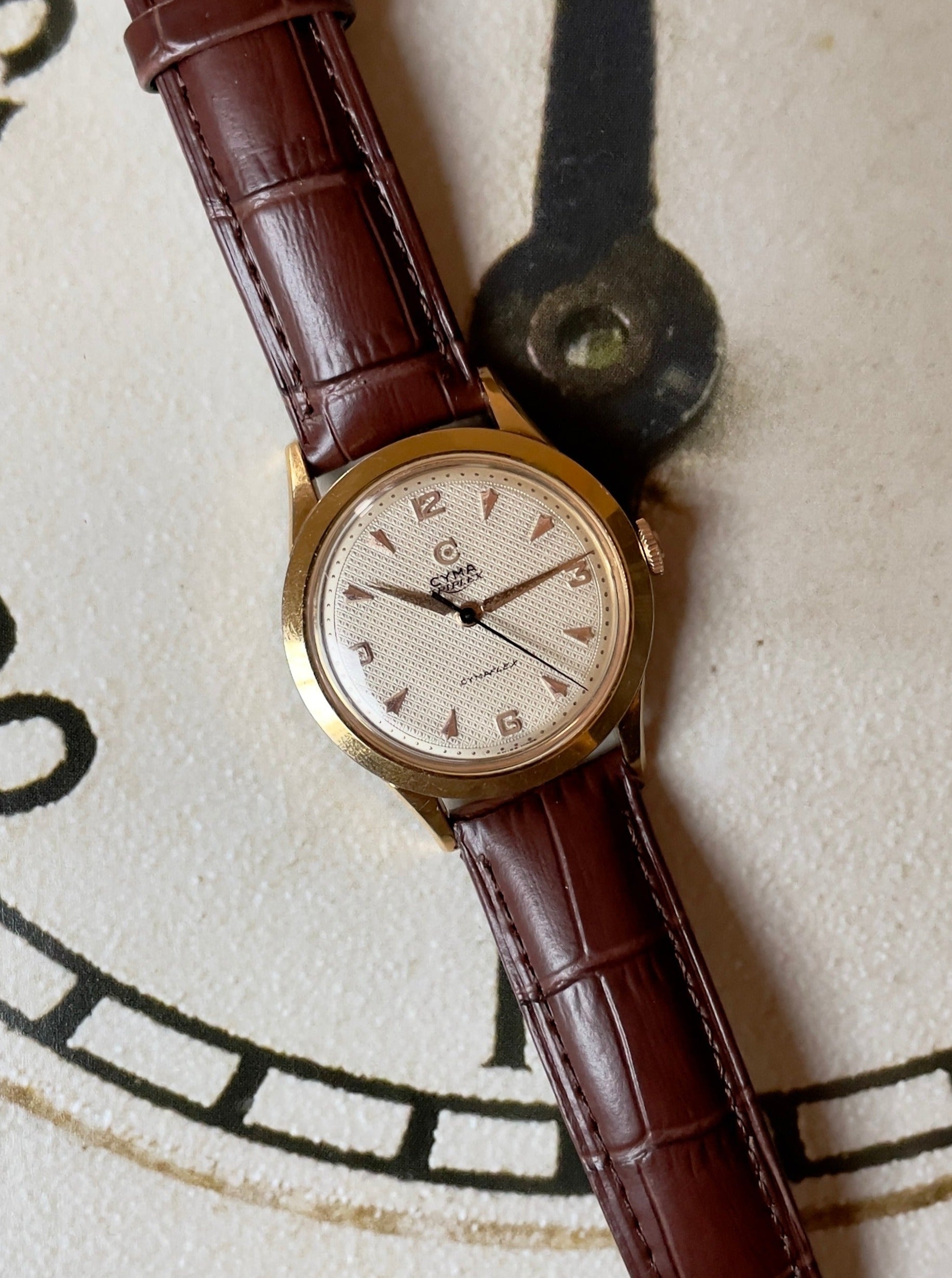 (SOLD OUT) Cyma Triplex "Cymaflex" Seconde Vintage