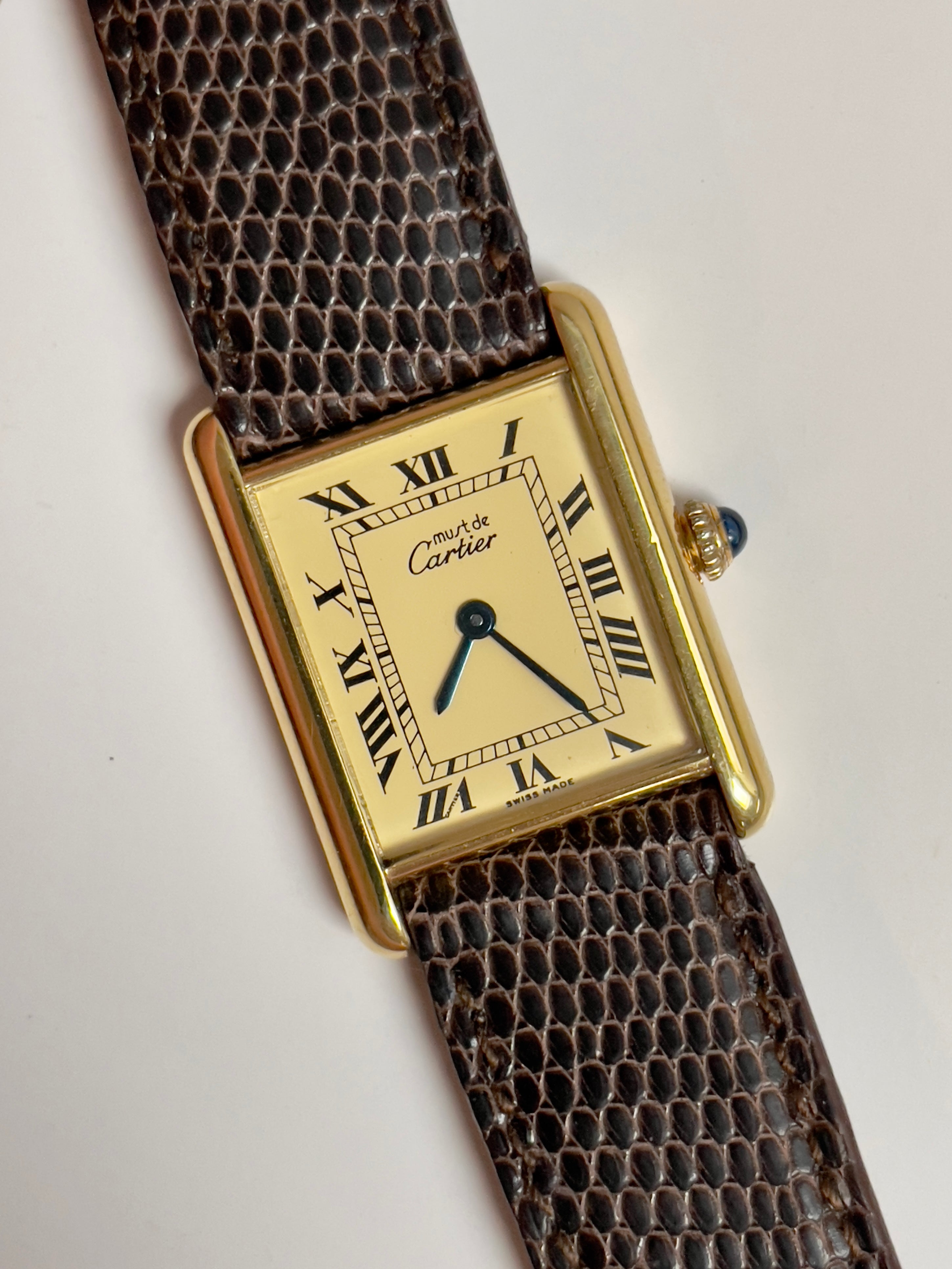 (SOLD OUT) Cartier must tank vermeil Seconde Vintage