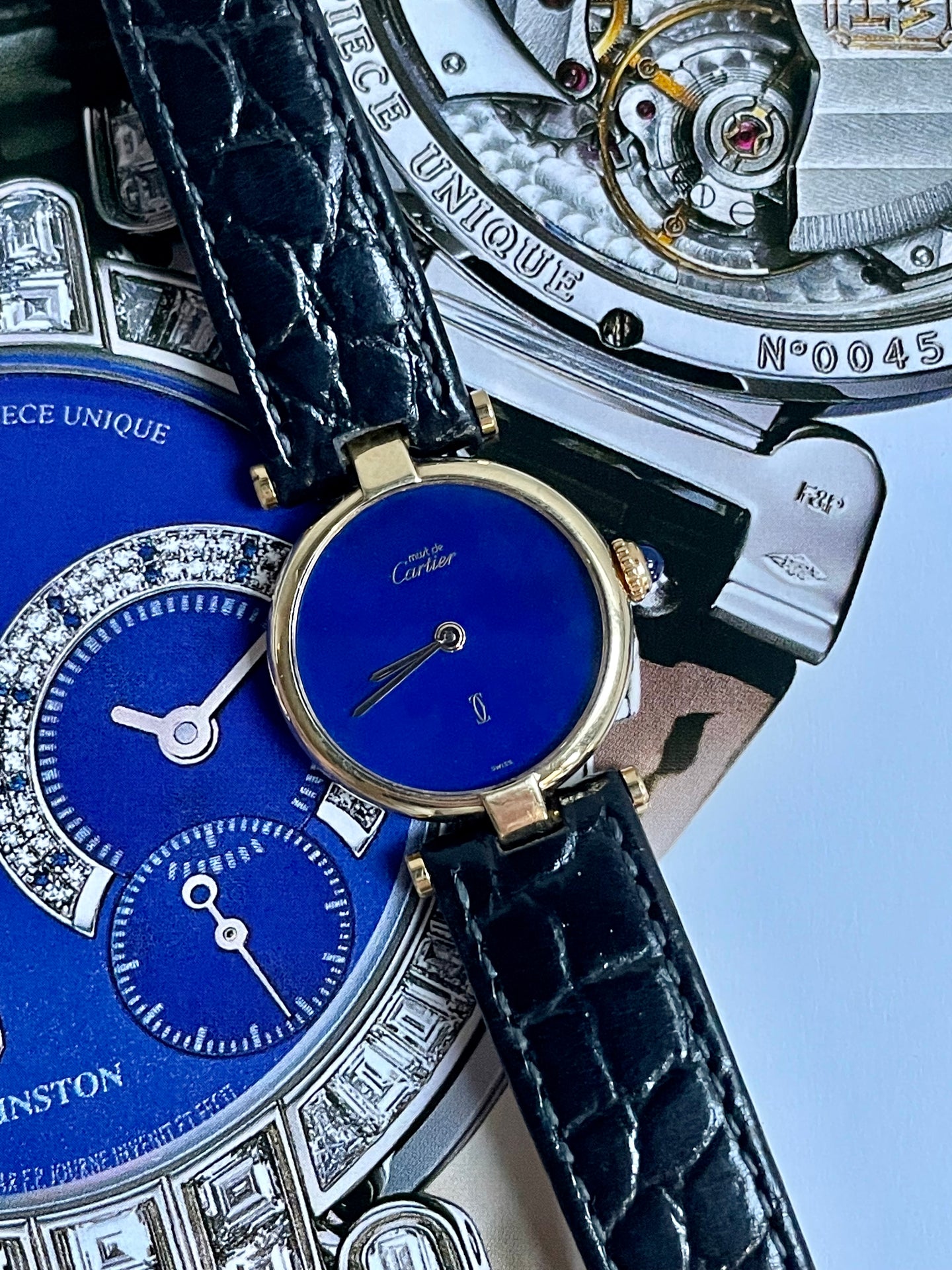 (SOLD OUT) Cartier must Vendôme Lapis Lazuli Seconde Vintage